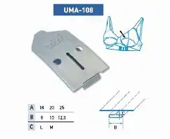 Приспособление для притачки шлевки встык снизу UMA-108-0